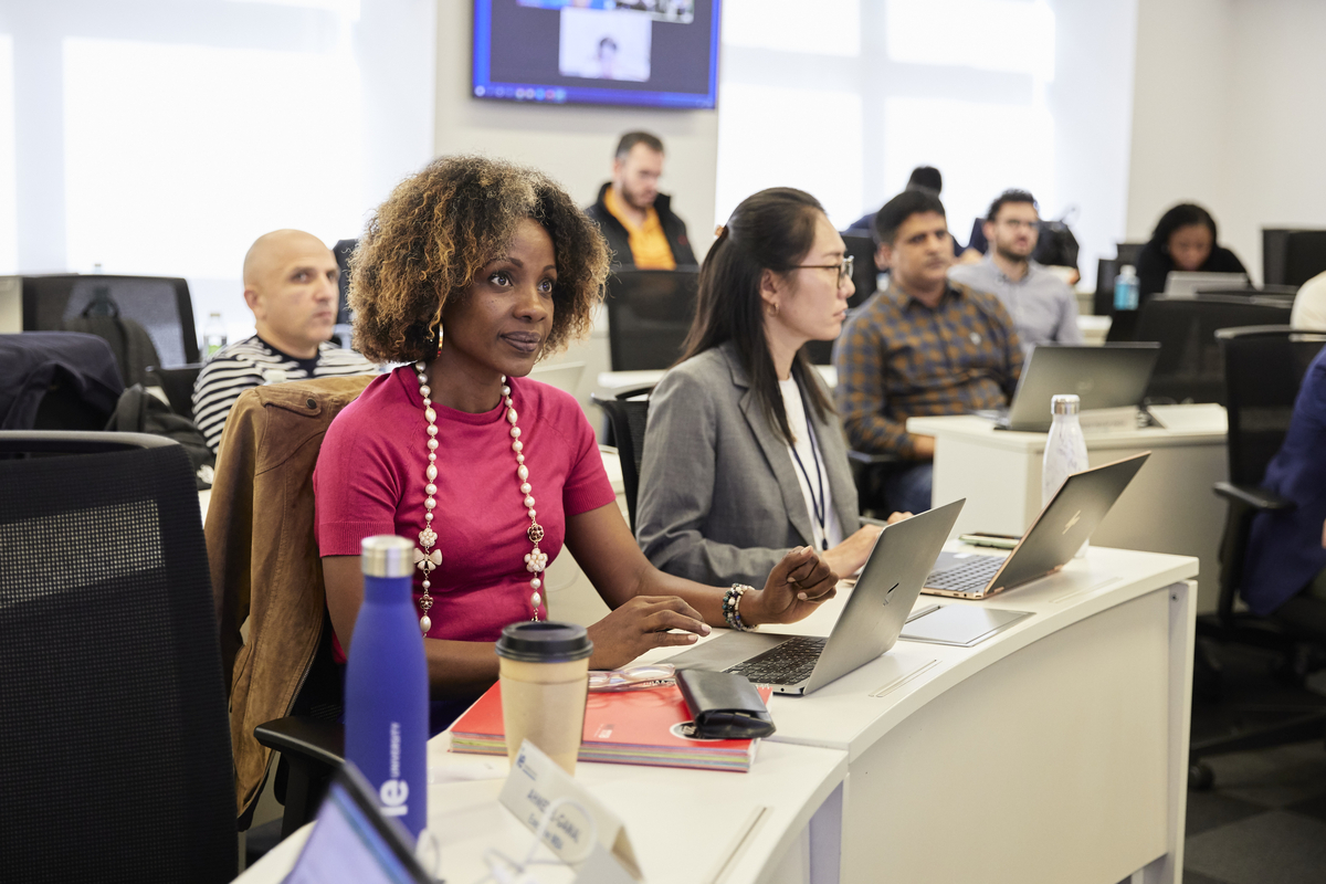 EMBA students in the classroom